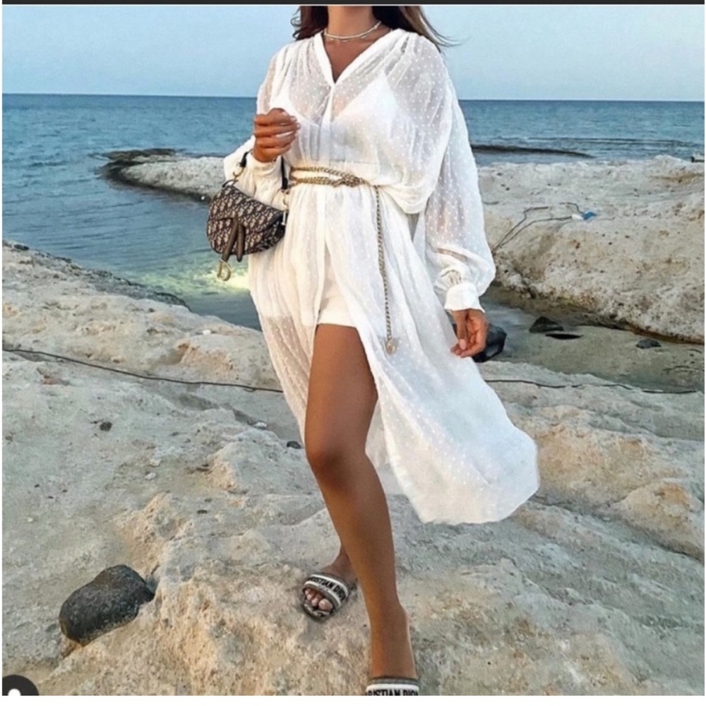 NWT Zara Kimono Dress Cover Up Sz M